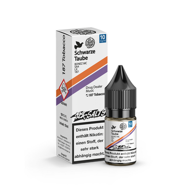 187 Strassenbande Nikotinsalz - Schwarze Taube - 10ml Liquid 10mg  C