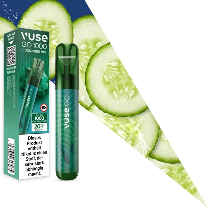 Vuse GO 1000 Cucumber Mix 20mg Vuse GO 1000 Cucumber Mix 20mg