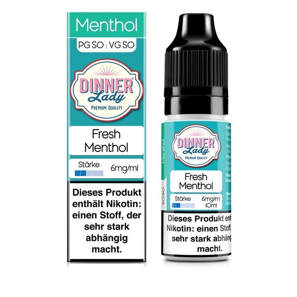Liquid Fresh Menthol - Dinner Lady 6mg