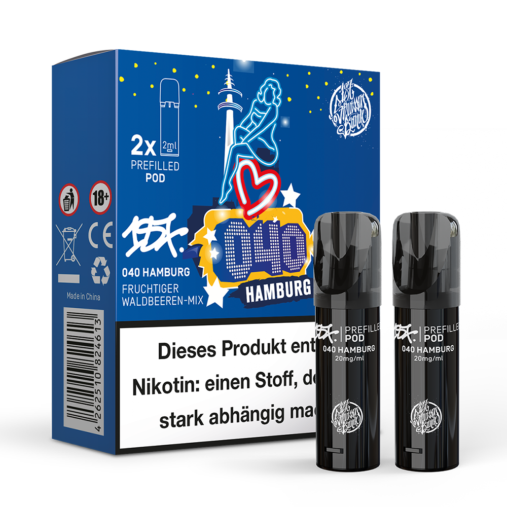 2x 187 Strassenbande Einweg Pod 040 Hamburg 20mg Nikotinsalz 2ml