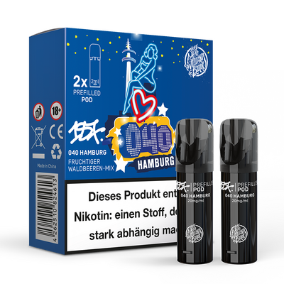 2x 187 Strassenbande Einweg Pod 040 Hamburg 20mg Nikotinsalz 2ml