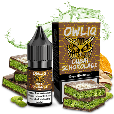 Liquid Dubai Schokolade - OWLIQ Nikotinsalz 10mg