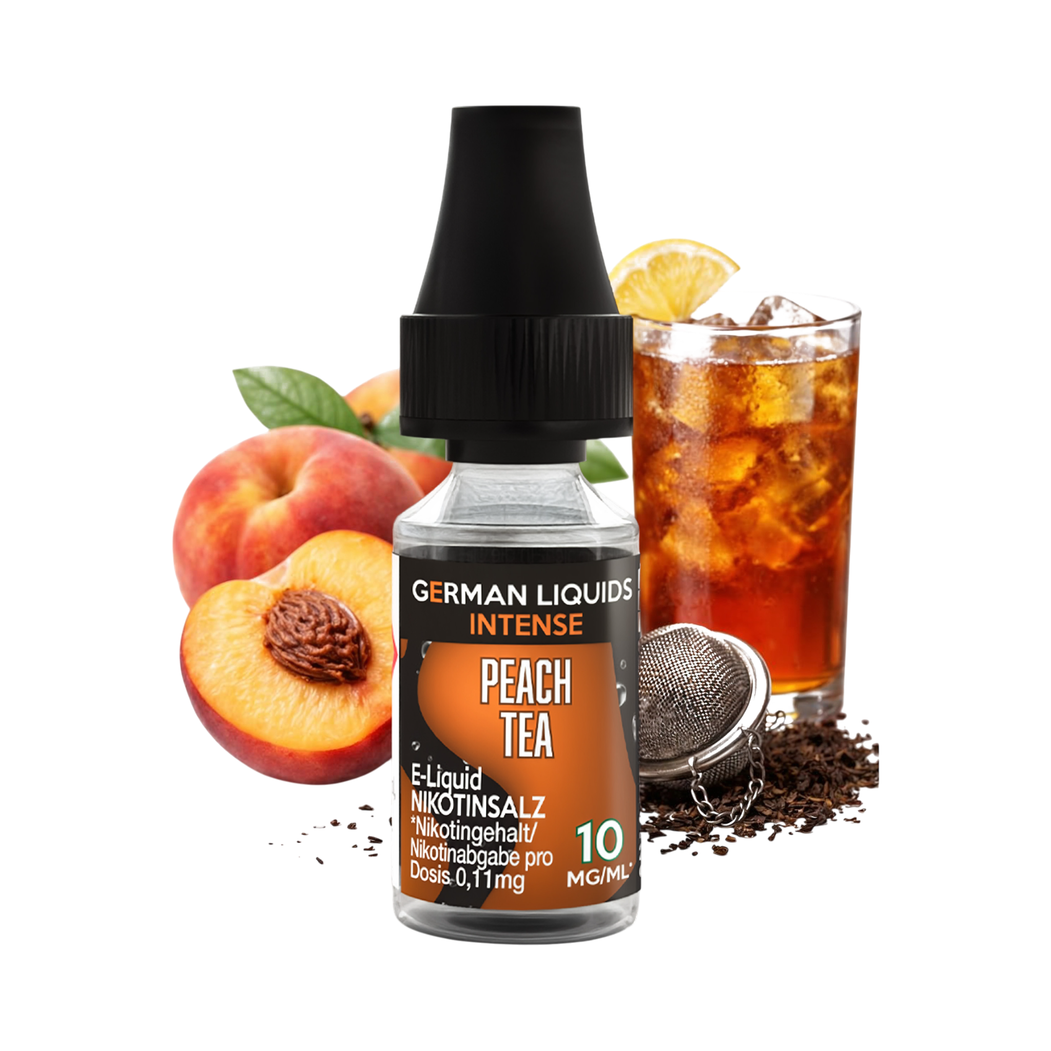 German Liquids Intense - Peach Tea - Nikotinsalz Liquid