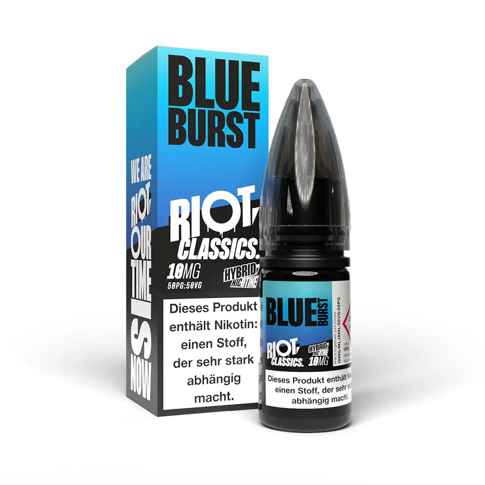 Liquid Blue Burst - RIOT Classics Hybrid Nikotinsalz Liquid Blue Burst - RIOT Classics Hybrid Nikotinsalz