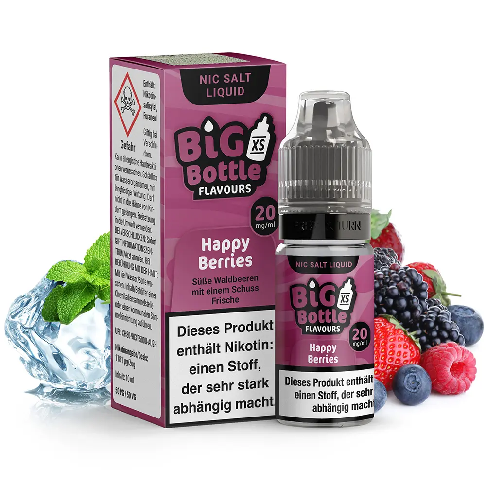 Liquid Happy Berries - Big Bottle Flavours Nikotinsalz 20mg Liquid Happy Berries - Big Bottle Flavours Nikotinsalz 20mg