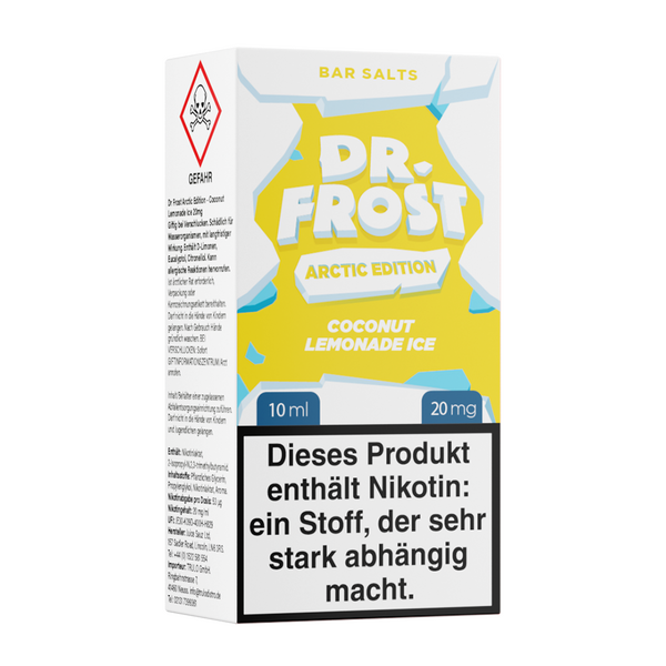 Liquid Coconut Lemonade Ice - Dr. Frost Nikotinsalz 20mg Liquid Coconut Lemonade Ice - Dr. Frost Nikotinsalz 20mg