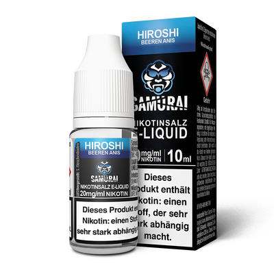 Liquid Hiroshi Beeren Anis - Samurai Nikotinsalz