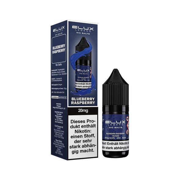 Elux Nikotinsalz Blueberry Raspberry Liquid 20mg 10ml