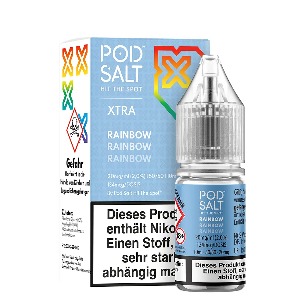 Liquid Rainbow - Pod Salt Xtra Nikotinsalz Liquid Rainbow - Pod Salt Xtra Nikotinsalz