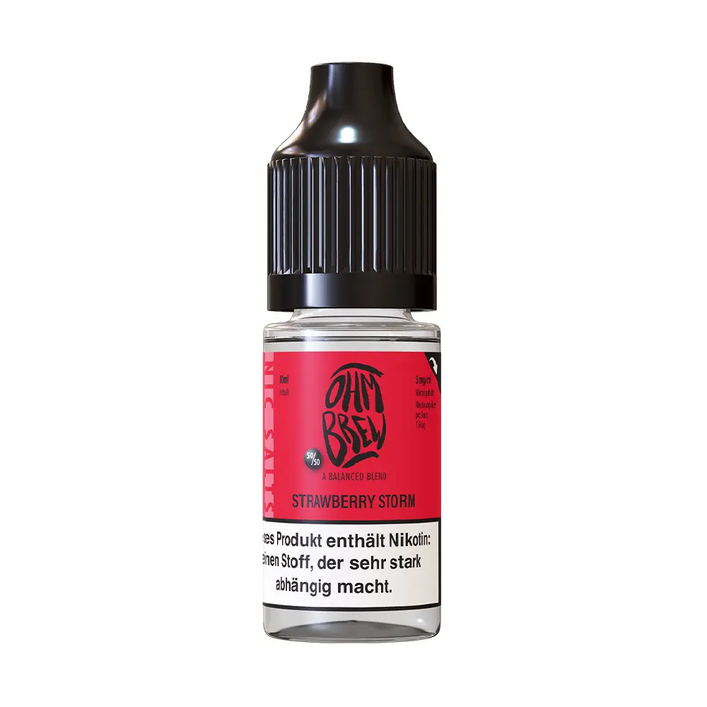 Liquid Strawberry Storm - Ohm Brew Nikotinsalz 12mg 