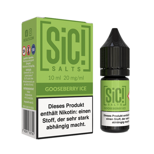 SIC Nikotinsalz Liquid - Gooseberry Ice - 20mg SIC Nikotinsalz Liquid - Gooseberry Ice - 20mg