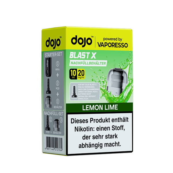 Vaporesso dojo Blast X Einweg Pod - Lemon Lime - 20mg Vaporesso dojo Blast X Einweg Pod - Lemon Lime - 20mg