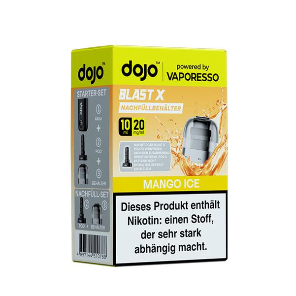 Vaporesso dojo Blast X Einweg Pod - Mango Ice - 20mg