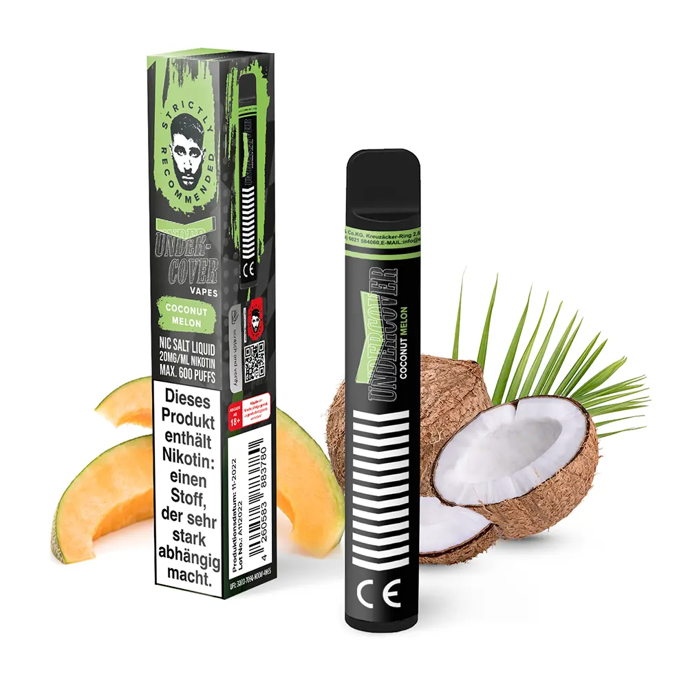 Undercover Vapes Coconut Melon Einweg E-Zigarette Undercover Vapes Coconut Melon Einweg E-Zigarette