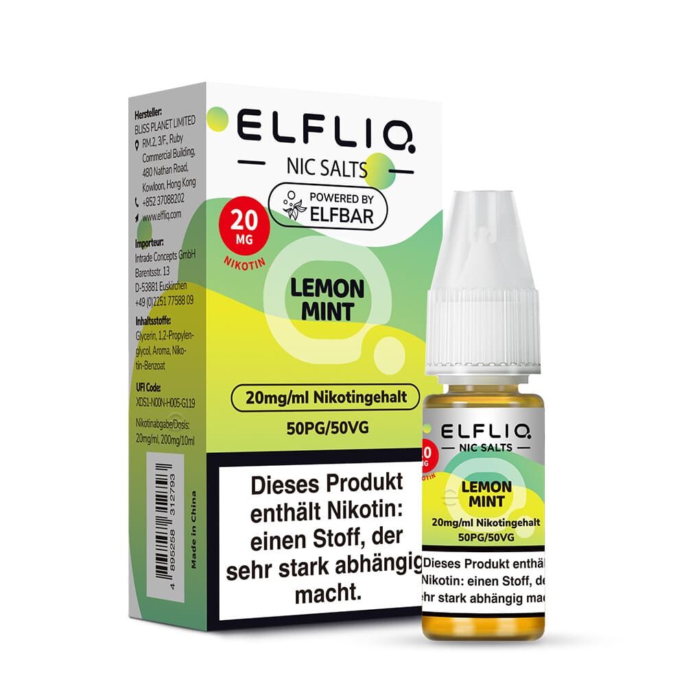 Elfliq by Elfbar Nikotinsalz - Lemon Mint - Liquid 20mg
