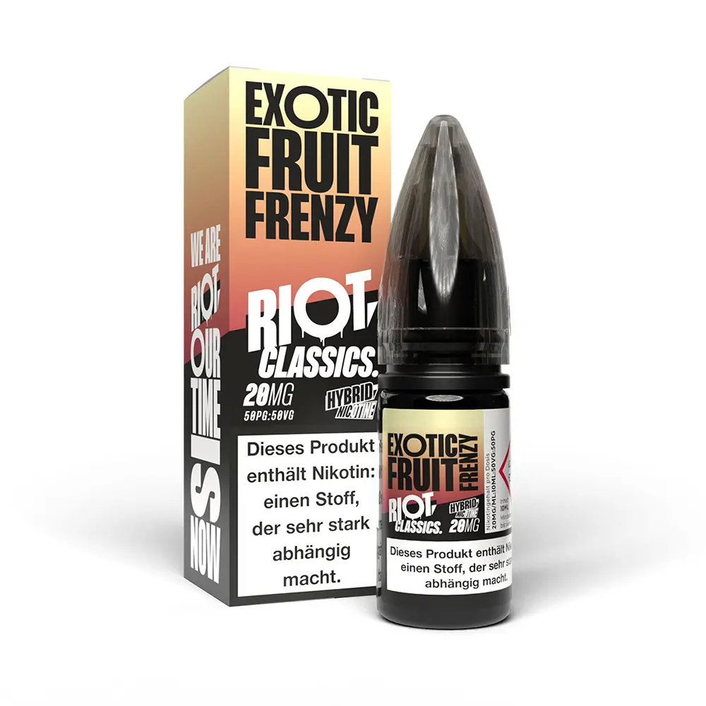 Liquid Exotic Fruit Frenzy - RIOT Classics Hybrid Nikotinsalz 20mg Liquid Exotic Fruit Frenzy - RIOT Classics Hybrid Nikotinsalz 20mg