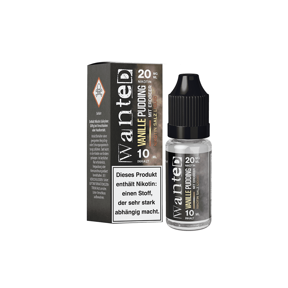 Liquid Vanillepudding mit Erdbeer - Wanted Overdosed Nikotinsalz 20mg