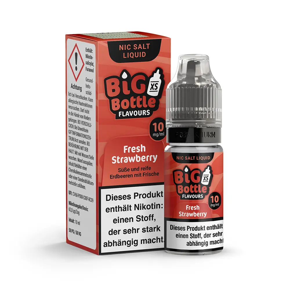 Liquid Fresh Strawberry - Big Bottle Flavours Nikotinsalz 10mg Liquid Fresh Strawberry - Big Bottle Flavours Nikotinsalz 10mg