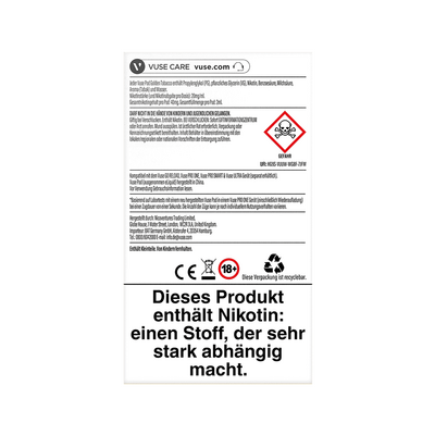 2x Vuse Pod Golden Tobacco Nic Salts 20mg