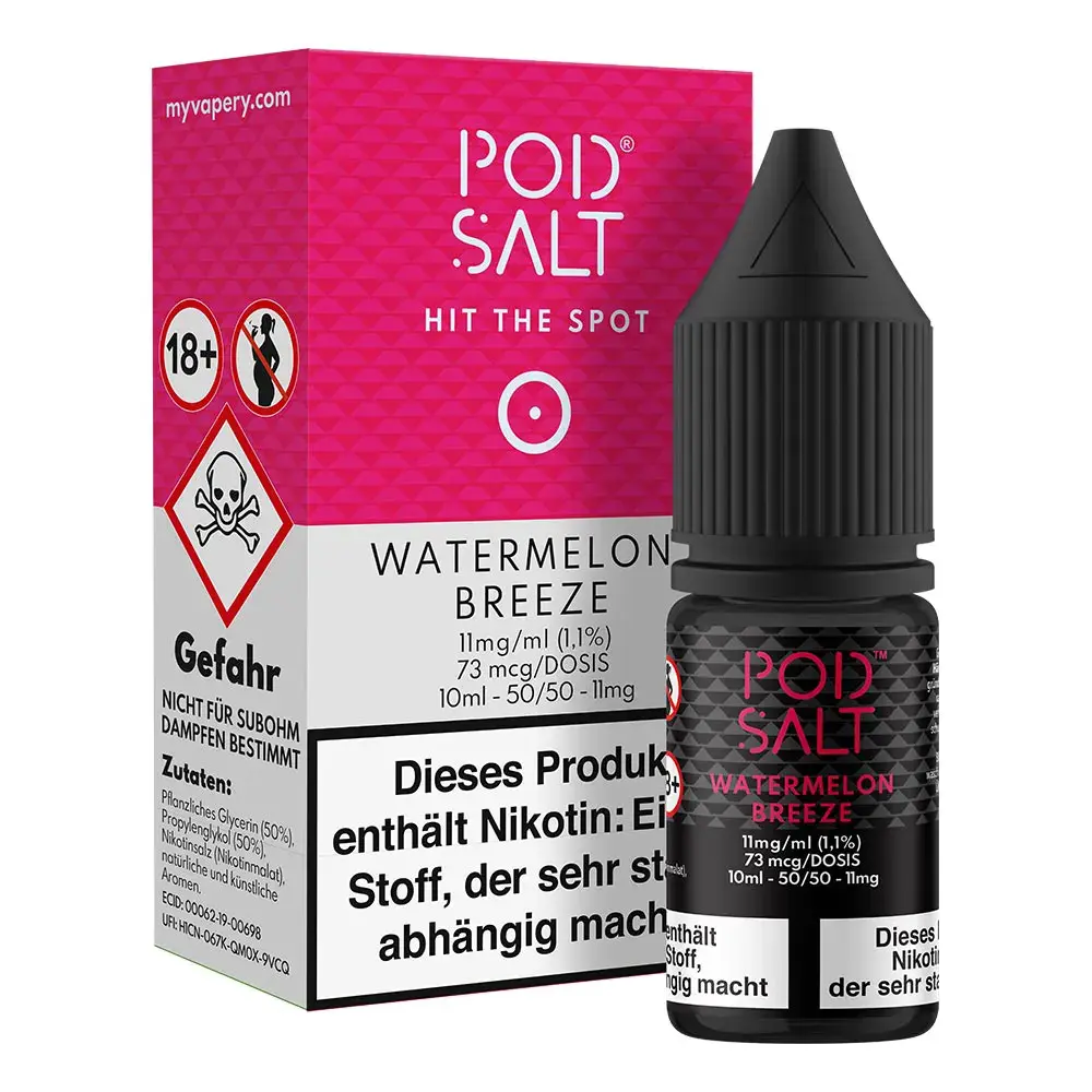 Liquid Watermelon Breeze - Pod Salt Core Nikotinsalz 11mg Liquid Watermelon Breeze - Pod Salt Core Nikotinsalz 11mg