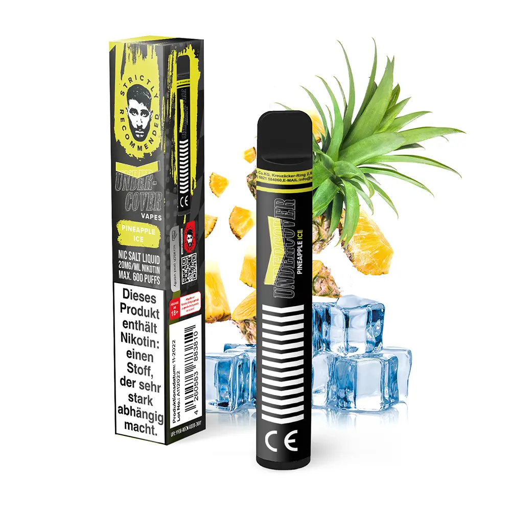 Undercover Vapes Pineapple Ice Einweg E-Zigarette 
