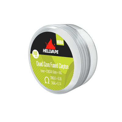 Hellvape Quad Core Fused Clapton Coil 0,28 Ohm Ni80 Hellvape Quad Core Fused Clapton Coil 0,28 Ohm Ni80
