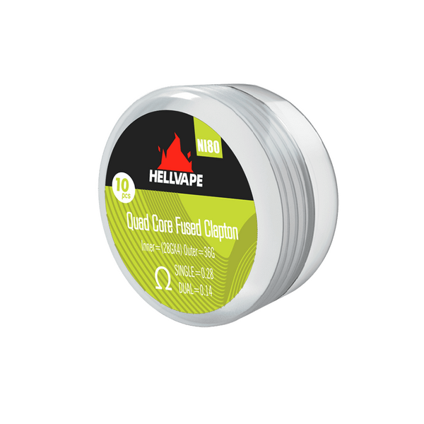 Hellvape Quad Core Fused Clapton Coil 0,28 Ohm Ni80 Hellvape Quad Core Fused Clapton Coil 0,28 Ohm Ni80