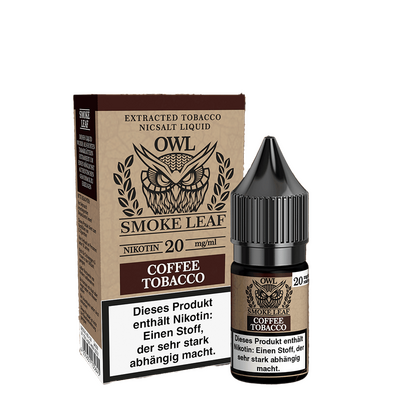 Liquid Coffee Tobacco - OWL Smoke Leaf Nikotinsalz 20mg Liquid Coffee Tobacco - OWL Smoke Leaf Nikotinsalz 20mg