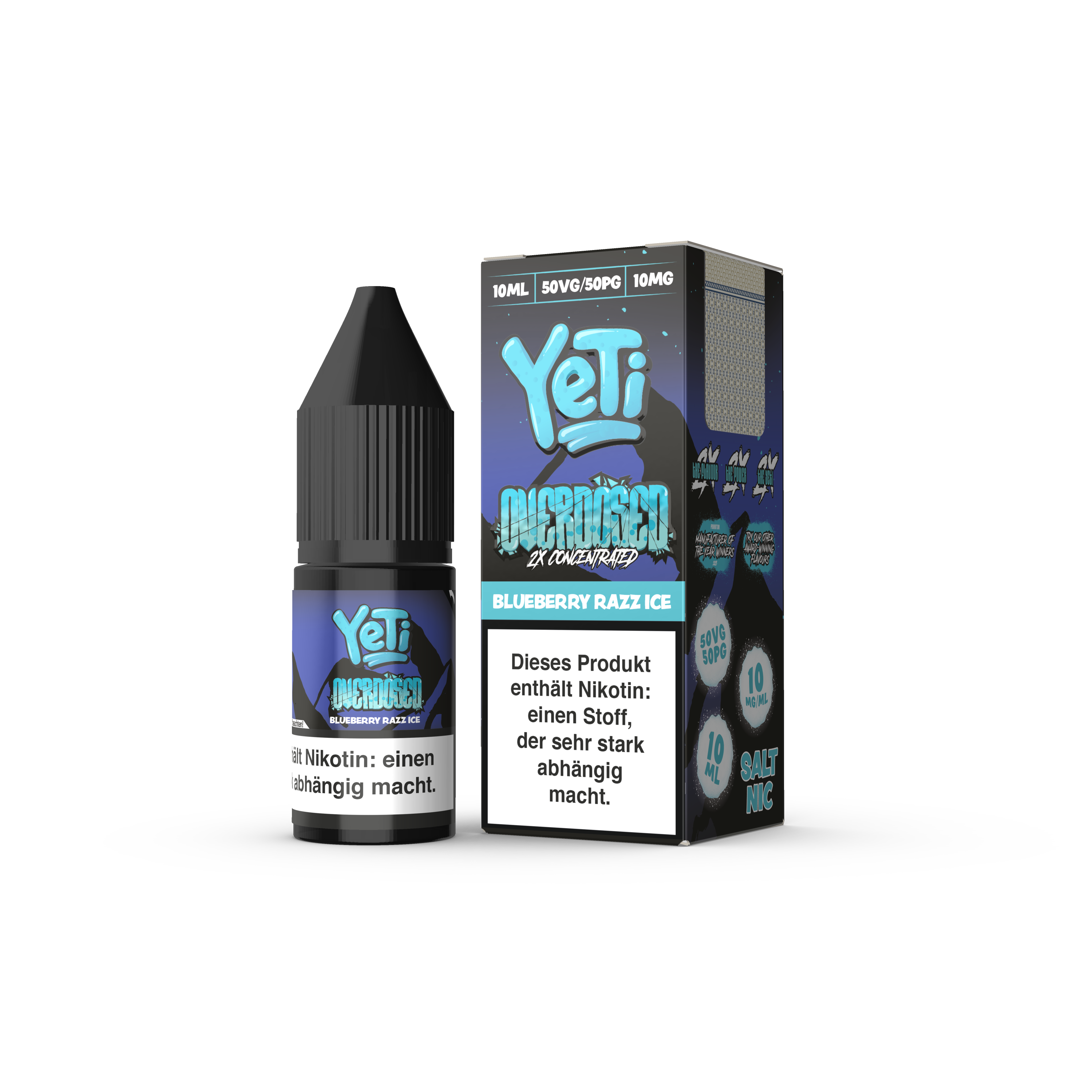Yeti Overdosed Sour Blue Razz 10mg Nikotinsalz