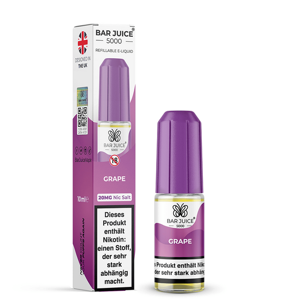 Bar Juice 5000 Nikotinsalz - Grape - Liquid 20mg 10ml