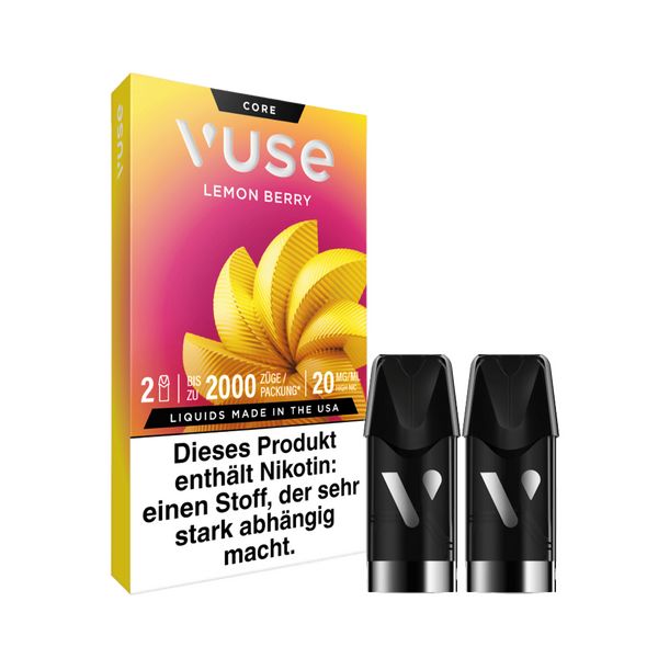 2x Vuse Pod Lemon Berry Nic Salts 20mg 2x Vuse Pod Lemon Berry Nic Salts 20mg