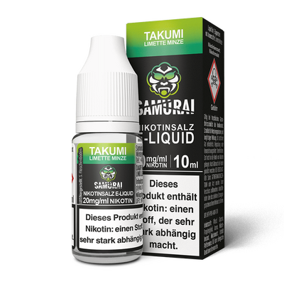 Samurai Nikotinsalz Liquid - Takumi Limette Minze - 20mg