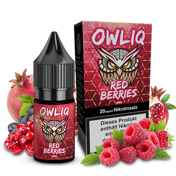 OWLIQ Nikotinsalz - Red Berries - 10ml Liquid 20mg  C