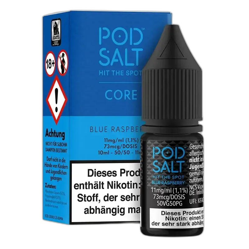 Liquid Blue Raspberry - Pod Salt Core Nikotinsalz