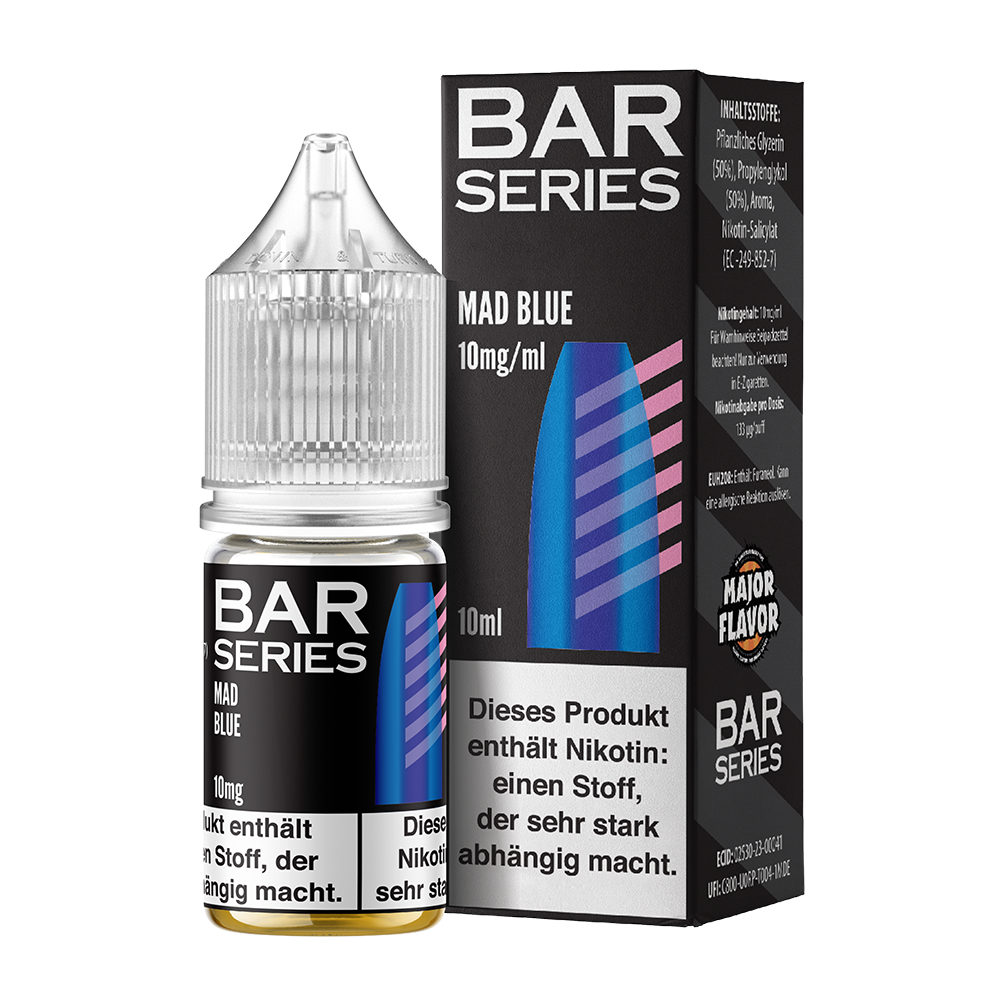 Liquid Mad Blue - Bar Series Nikotinsalz Liquid Mad Blue - Bar Series Nikotinsalz