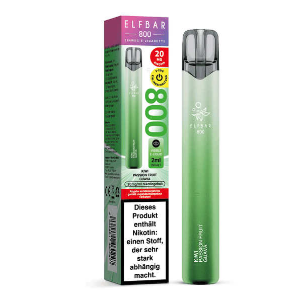 Elfbar 800 Kiwi Passion Fruit Guava 20mg