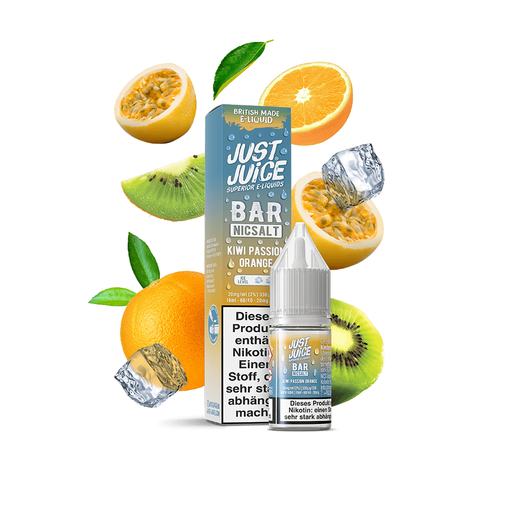 Liquid Kiwi Passion Orange - Just Juice Bar Nikotinsalz 20mg Liquid Kiwi Passion Orange - Just Juice Bar Nikotinsalz 20mg