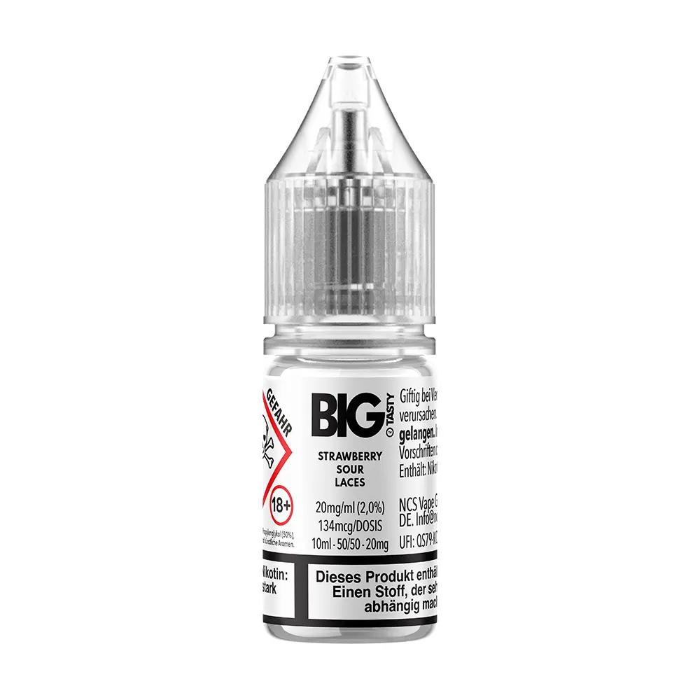 Liquid Strawberry Sour Laces - Big Tasty Nikotinsalz 20mg