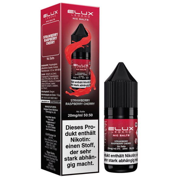 Liquid Strawberry Raspberry Cherry - Elux Nikotinsalz 20mg Liquid Strawberry Raspberry Cherry - Elux Nikotinsalz 20mg