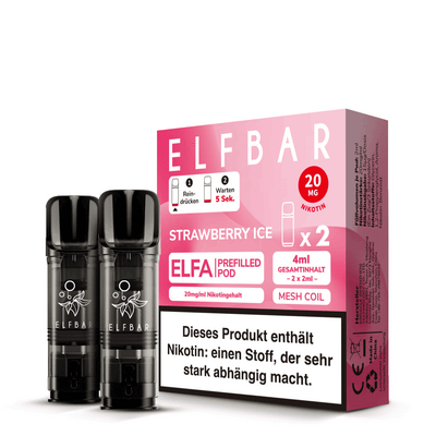 Elfbar - Elfa Pods Strawberry Ice 20mg Elfbar - Elfa Pods Strawberry Ice 20mg