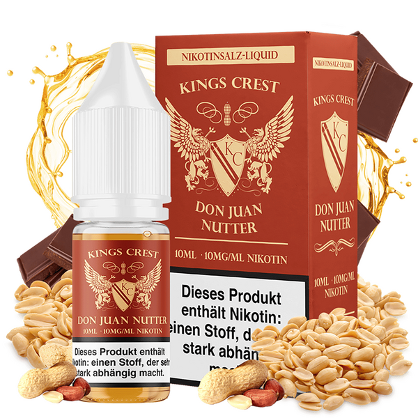 Kings Crest Nikotinsalz - Don Juan Nutter - 10mg Kings Crest Nikotinsalz - Don Juan Nutter - 10mg