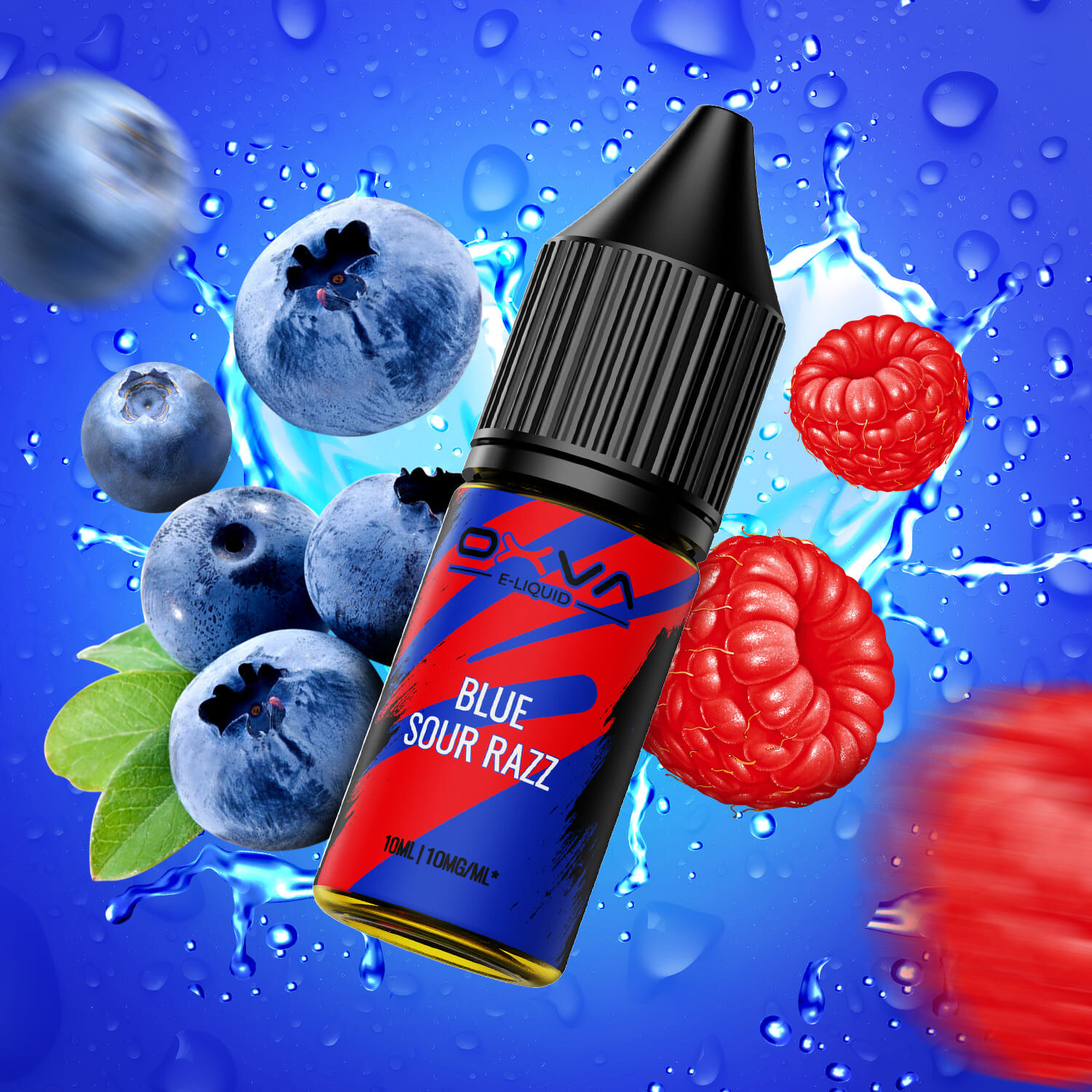 Liquid Blue Sour Razz - Oxva E-Liquid Nikotinsalz 10mg 