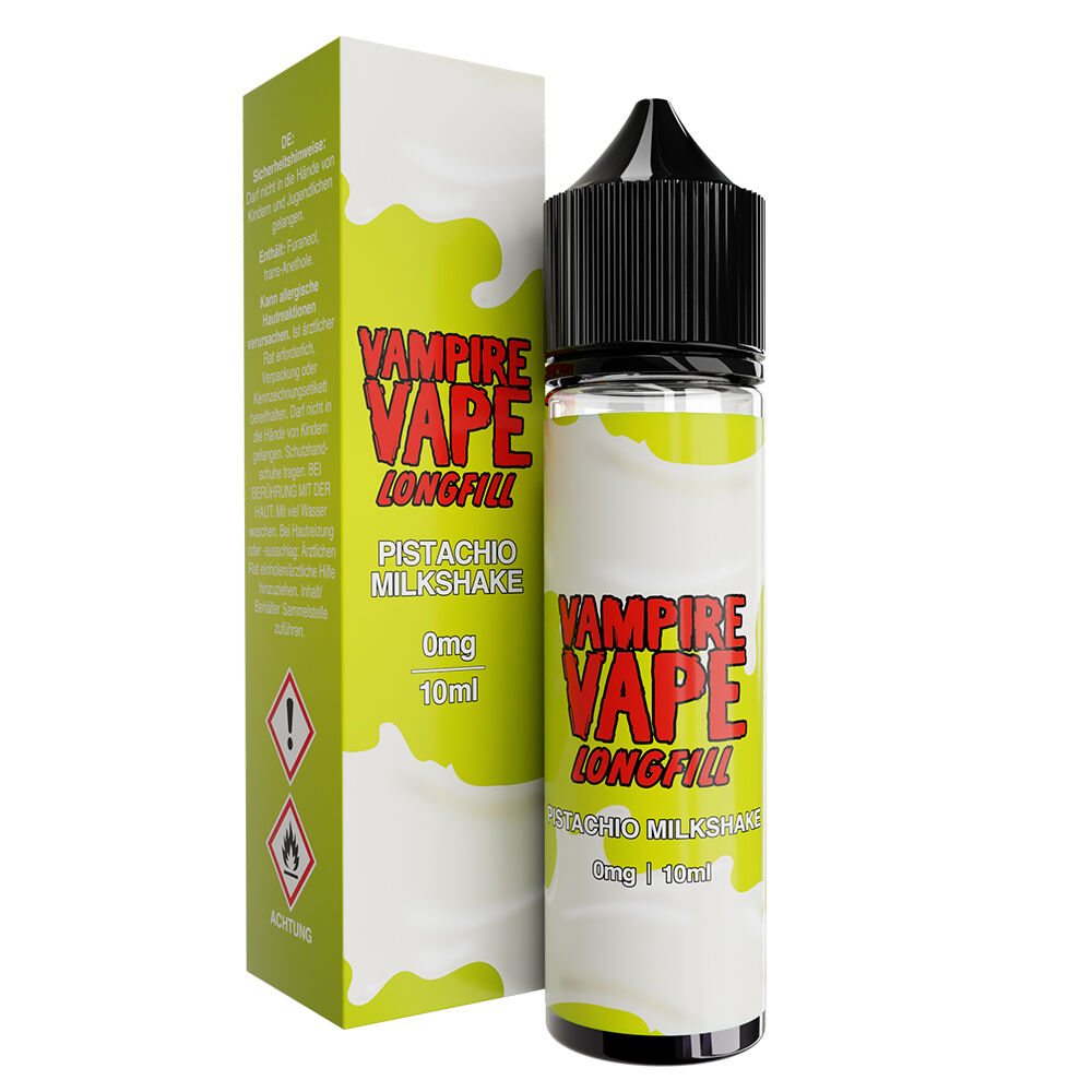 Vampire Vape Longfill - Pistachio Milshake - 10ml Aroma in 60ml Flasche  C Vampire Vape Longfill - Pistachio Milshake - 10ml Aroma in 60ml Flasche  C