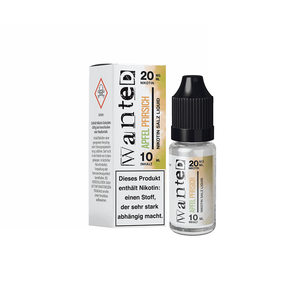 Liquid Apfel Pfirsich - Wanted Overdosed Nikotinsalz 20mg