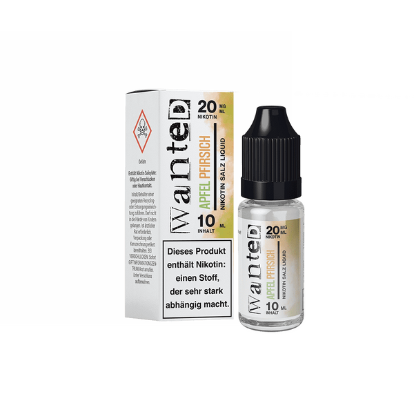 Liquid Apfel Pfirsich - Wanted Overdosed Nikotinsalz 20mg