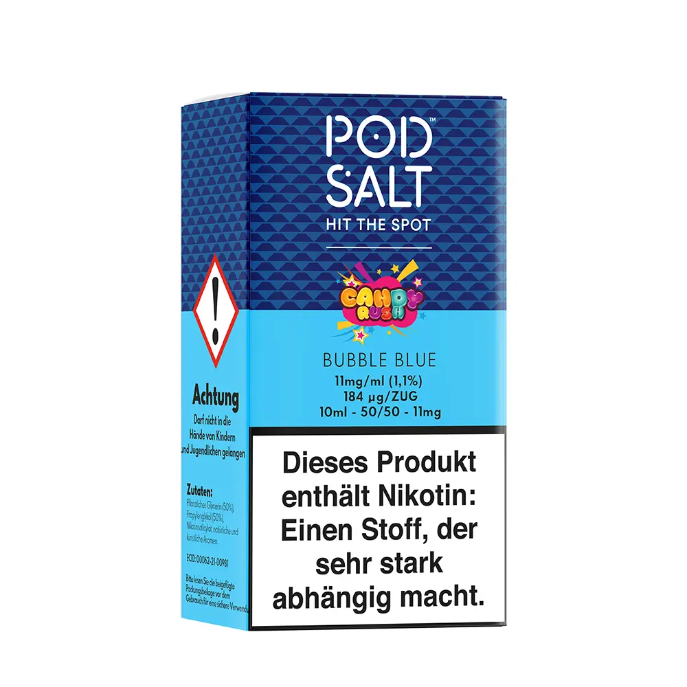 Liquid Bubble Blue - Pod Salt Fusion Nikotinsalz Liquid Bubble Blue - Pod Salt Fusion Nikotinsalz