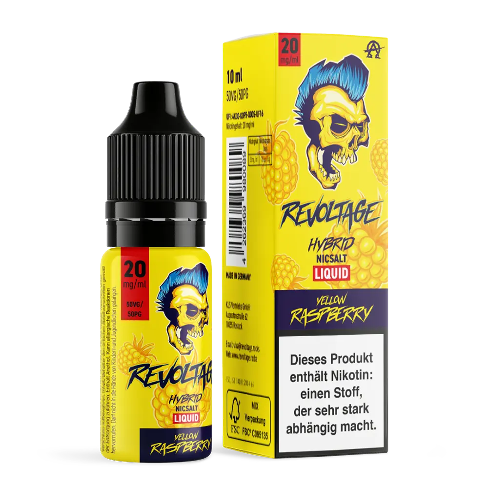 Liquid Yellow Raspberry - Revoltage Hybrid Nikotinsalz