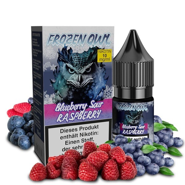 Liquid Blueberry Sour Raspberry - Frozen OWL Nikotinsalz Liquid Blueberry Sour Raspberry - Frozen OWL Nikotinsalz