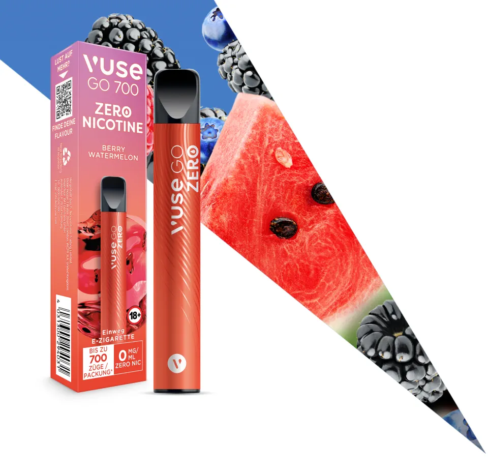 Vuse GO 700 Berry Watermelon 0mg Einweg E-Zigarette Vuse GO 700 Berry Watermelon 0mg Einweg E-Zigarette