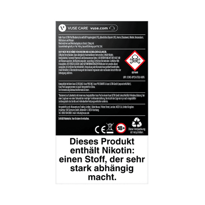 2x Vuse Ultra Pods Blueberry Ice 20mg